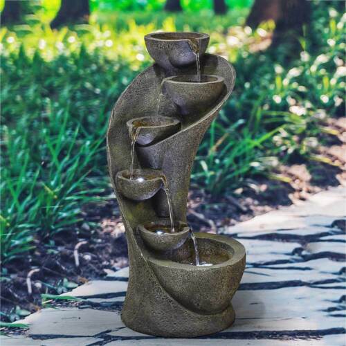 Holiness Craft 6 Stacked Chalice Fiber Water Fountain For Home ...